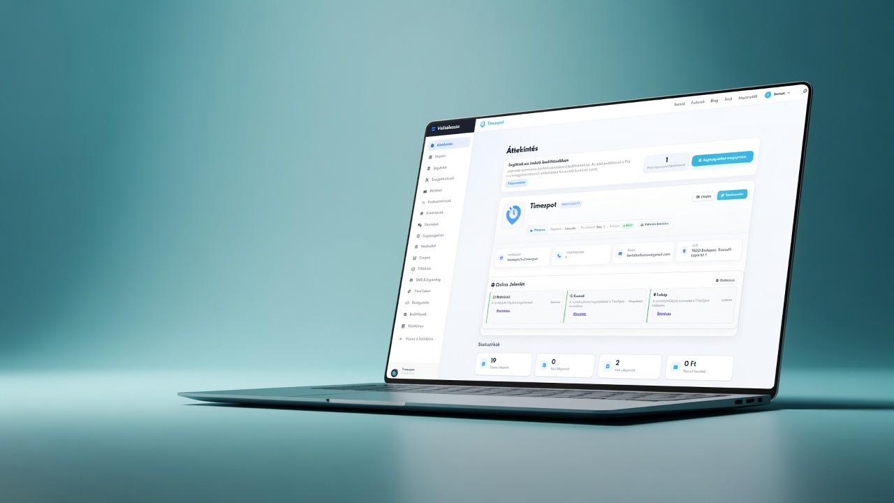 TimeSpot szolgáltatói időpontfoglaló platform dashboard munkaterülete magyar nyelven